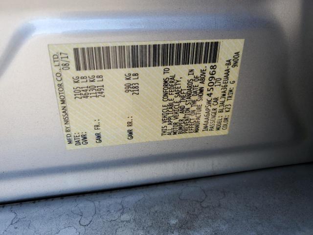 Photo 10 from auction – 2017 NISSAN MAXIMA 3.5 with VIN 1N4AA6AP5HC450968