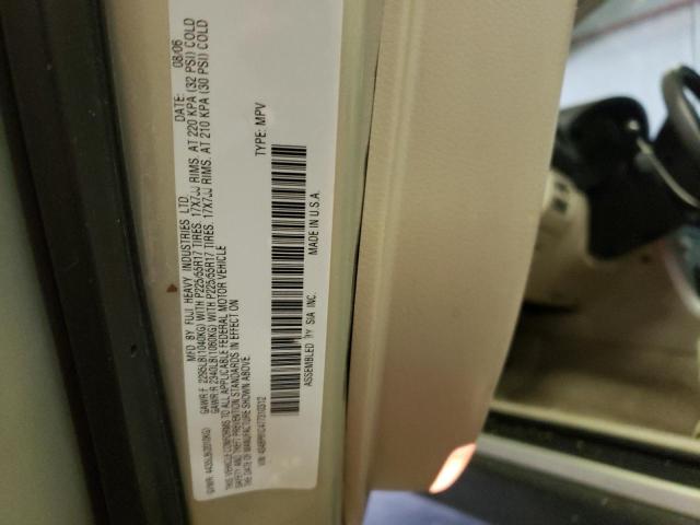 Photo 10 from auction – 2007 SUBARU LEGACY OUT with VIN 4S4BP61C477310312