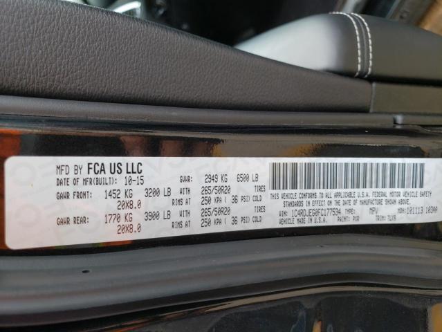 Photo 10 from auction – 2015 DODGE DURANGO CI with VIN 1C4RDJEG0FC177534