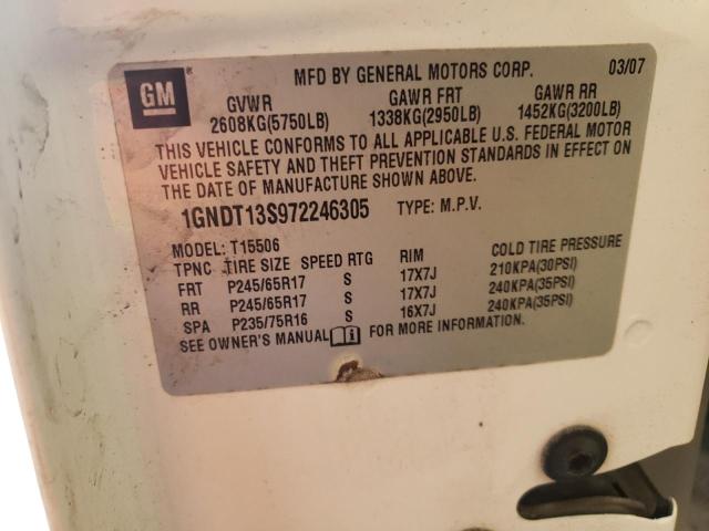 Photo 10 from auction – 2007 CHEVROLET TRAILBLAZE with VIN 1GNDT13S972246305