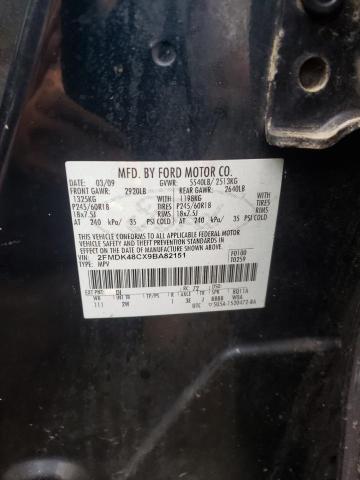 Photo 10 from auction – 2009 FORD EDGE SEL with VIN 2FMDK48CX9BA82151