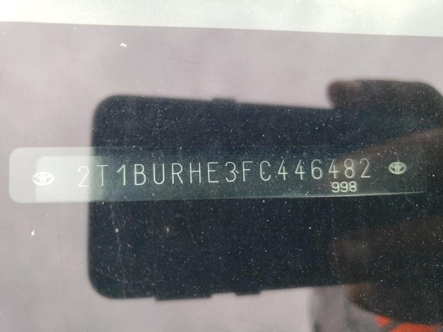 Photo 10 from auction – 2015 TOYOTA COROLLA L with VIN 2T1BURHE3FC446482