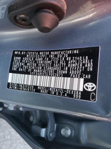 Photo 10 from auction – 2020 TOYOTA COROLLA SE with VIN 5YFS4RCE5LP052873