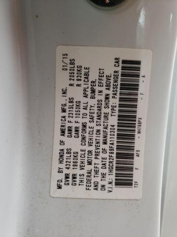 Photo 10 from auction – 2015 HONDA ACCORD EXL with VIN 1HGCR2F89FA110304