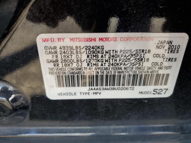 Photo 10 from auction – 2011 MITSUBISHI OUTLANDER with VIN JA4AS3AW3BU020672