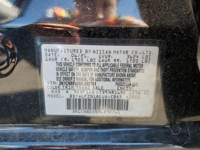 Photo 10 from auction – 2021 NISSAN VERSA SV with VIN 3N1CN8EV5ML892761