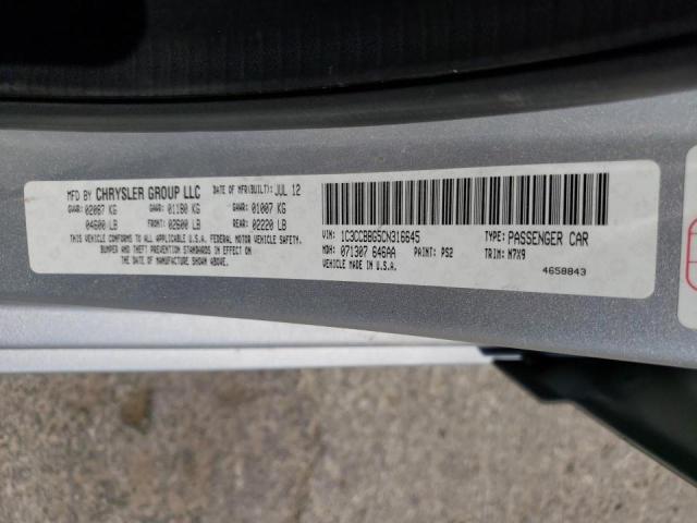 Photo 10 from auction – 2012 CHRYSLER 200 TOURIN with VIN 1C3CCBBG5CN316645