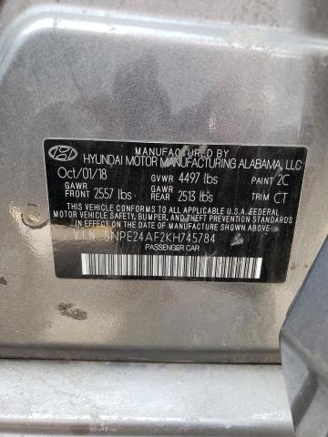 Photo 10 from auction – 2019 HYUNDAI SONATA SE with VIN 5NPE24AF2KH745784