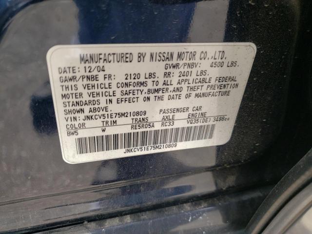 Photo 10 from auction – 2005 INFINITI G35 with VIN JNKCV51E75M210809