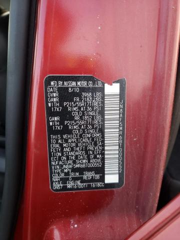 Photo 10 from auction – 2011 NISSAN JUKE S with VIN JN8AF5MR6BT000552