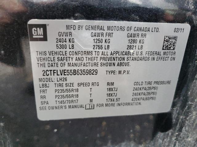 Photo 10 from auction – 2011 GMC TERRAIN SL with VIN 2CTFLVE55B6359829