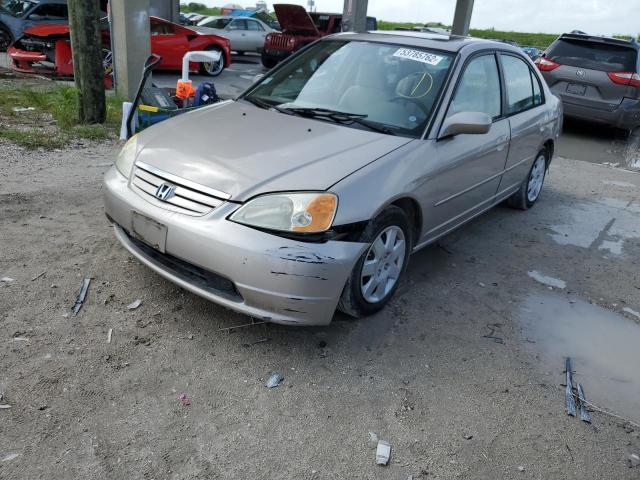 Photo 2 from auction – 2002 HONDA CIVIC EX with VIN 2HGES26882H583362
