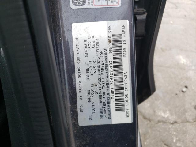 Photo 10 from auction – 2016 MAZDA 3 SPORT with VIN JM1BM1T72G1295103