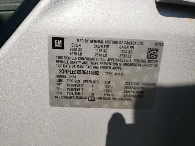 Photo 10 from auction – 2013 CHEVROLET EQUINOX LT with VIN 2GNFLEEK5D6414582