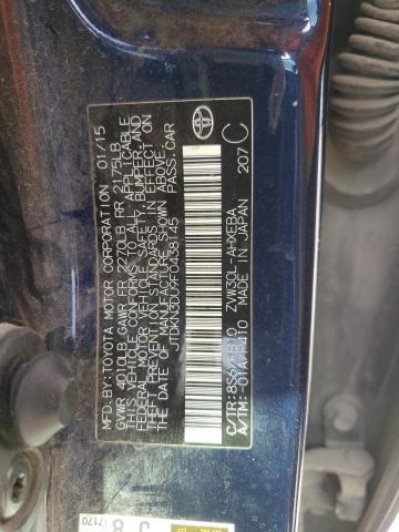 Photo 10 from auction – 2015 TOYOTA PRIUS with VIN JTDKN3DU9F0438145