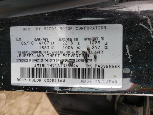 Photo 10 from auction – 2010 MAZDA 3 S with VIN JM1BL1H51A1339044