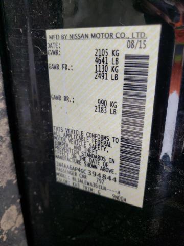 Photo 10 from auction – 2016 NISSAN MAXIMA 3.5 with VIN 1N4AA6AP4GC394844