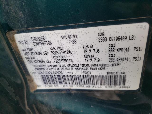Photo 10 from auction – 1997 DODGE RAM 1500 with VIN 1B7HC16Y2VJ503978