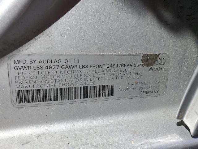 صورة رقم 10 من المزاد - 2011 AUDI A4 PREMIUM مع VIN WAUBFAFL6BN039242