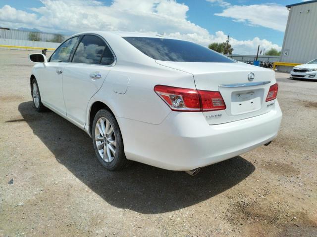Photo 3 from auction – 2010 LEXUS ES 350 with VIN JTHBK1EG9A2343134