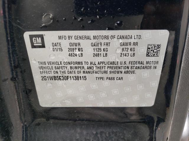 Photo 10 from auction – 2015 CHEVROLET IMPALA LIM with VIN 2G1WB5E30F1138115