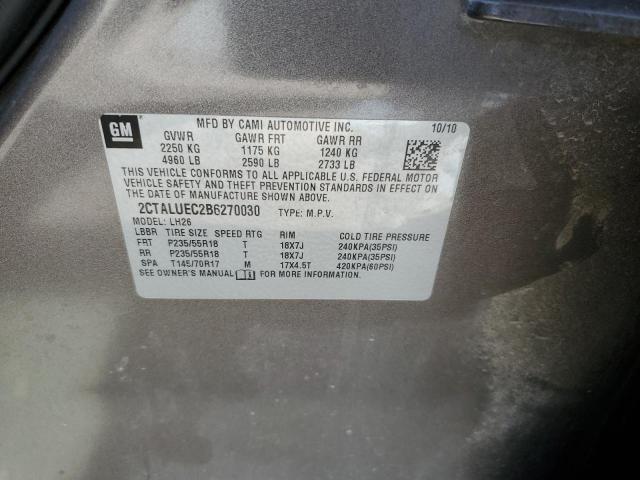 Photo 10 from auction – 2011 GMC TERRAIN SL with VIN 2CTALUEC2B6270030
