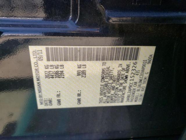 Photo 10 from auction – 2012 NISSAN ALTIMA SR with VIN 1N4BL2AP9CC152326