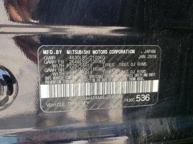 Photo 10 from auction – 2018 MITSUBISHI ECLIPSE CR with VIN JA4AT4AA9JZ046086