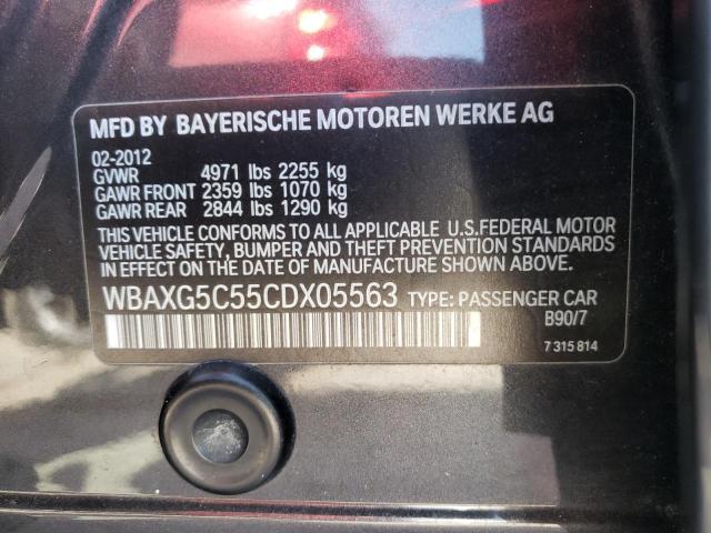 Photo 10 from auction – 2012 BMW 528 I with VIN WBAXG5C55CDX05563