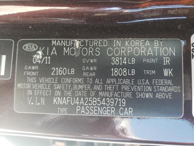 Photo 10 from auction – 2011 KIA FORTE EX with VIN KNAFU4A25B5439719