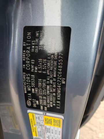 Photo 10 from auction – 2012 KIA SEDONA LX with VIN KNDMG4C72C6485577