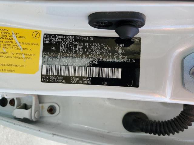 Photo 10 from auction – 2008 TOYOTA HIGHLANDER with VIN JTEDS41A082006029