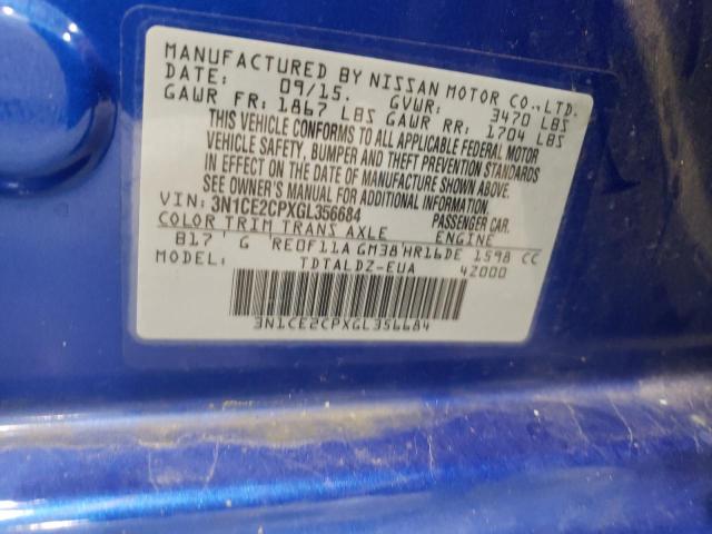 Photo 10 from auction – 2016 NISSAN VERSA NOTE with VIN 3N1CE2CPXGL356684