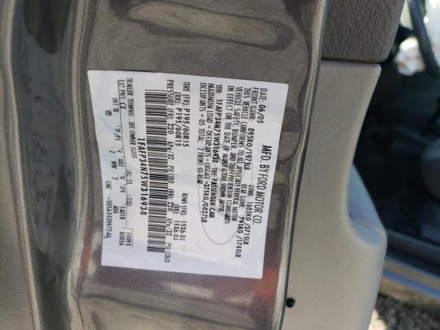 Photo 10 from auction – 2005 FORD FOCUS ZX4 with VIN 1FAFP34N75W316938