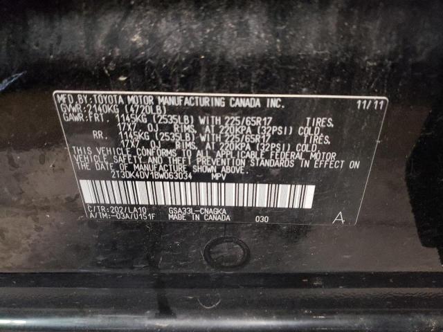Photo 10 from auction – 2011 TOYOTA RAV4 LIMIT with VIN 2T3DK4DV1BW063034