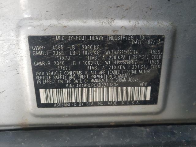 Photo 10 from auction – 2013 SUBARU OUTBACK 2. with VIN 4S4BRCPCXD3211836