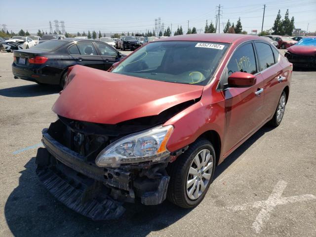 Photo 2 from auction – 2015 NISSAN SENTRA S with VIN 3N1AB7AP2FY255656