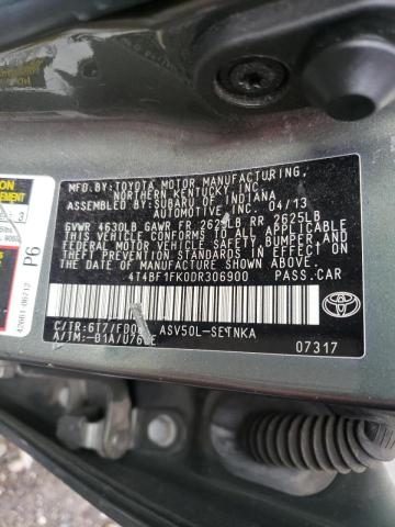 Photo 10 from auction – 2013 TOYOTA CAMRY L with VIN 4T4BF1FK0DR306900