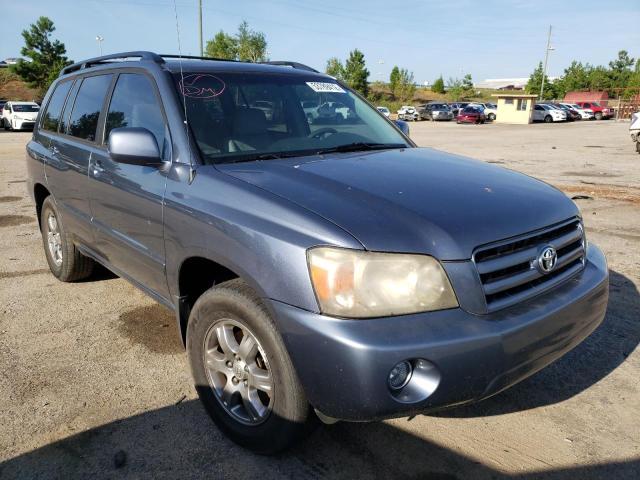 TOYOTA HIGHLANDER 2005 with VIN JTEGP21A350047426 - Photo from auction