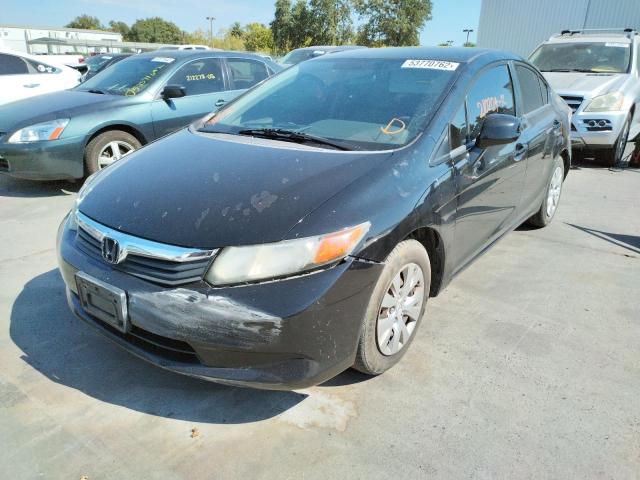 Photo 2 from auction – 2012 HONDA CIVIC LX with VIN 19XFB2F50CE369813