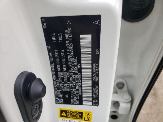 Photo 10 from auction – 2014 TOYOTA HIGHLANDER with VIN 5TDDKRFH2ES046169