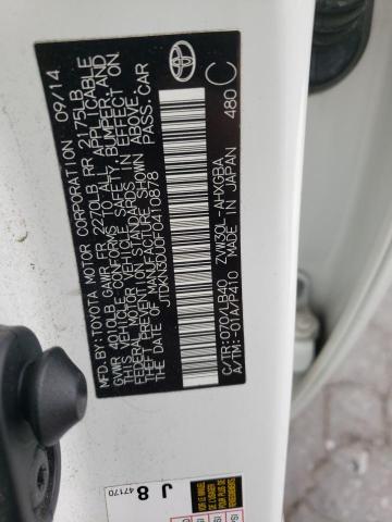 Photo 10 from auction – 2015 TOYOTA PRIUS with VIN JTDKN3DU0F0410878