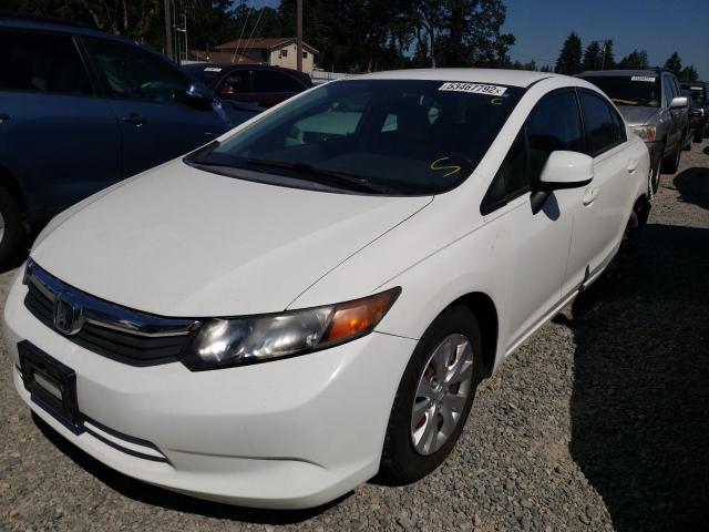Photo 2 from auction – 2012 HONDA CIVIC LX with VIN 2HGFB2F59CH587965