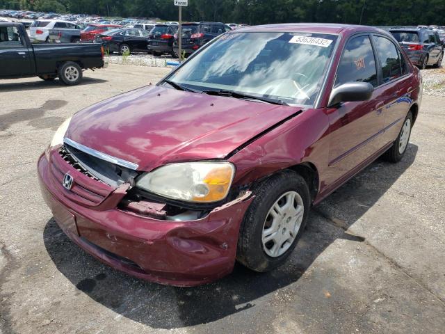 Photo 2 from auction – 2002 HONDA CIVIC LX with VIN 1HGES16692L006965