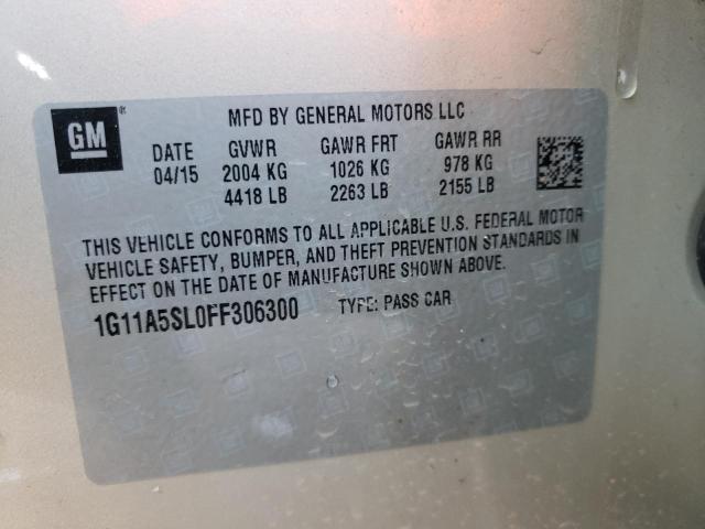 Photo 10 from auction – 2015 CHEVROLET MALIBU LS with VIN 1G11A5SL0FF306300