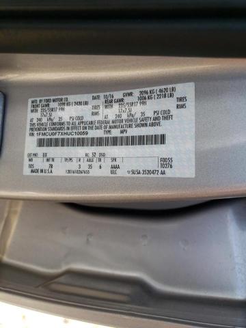 Photo 10 from auction – 2017 FORD ESCAPE S with VIN 1FMCU0F7XHUC10059