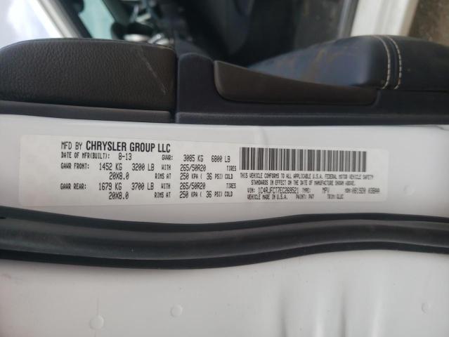 Photo 10 from auction – 2014 JEEP GRAND CHER with VIN 1C4RJFCT7EC269521