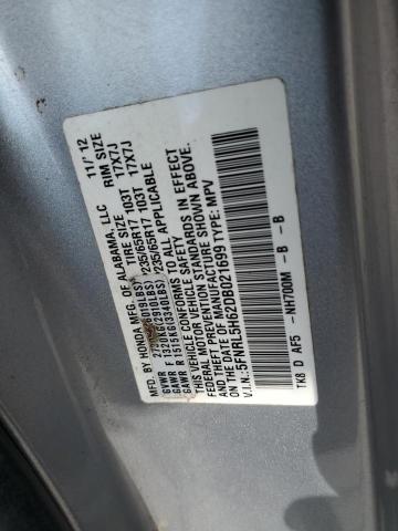 Photo 10 from auction – 2013 HONDA ODYSSEY EX with VIN 5FNRL5H62DB021699