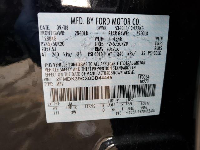 Photo 10 from auction – 2008 FORD EDGE LIMIT with VIN 2FMDK39CX8BB44445