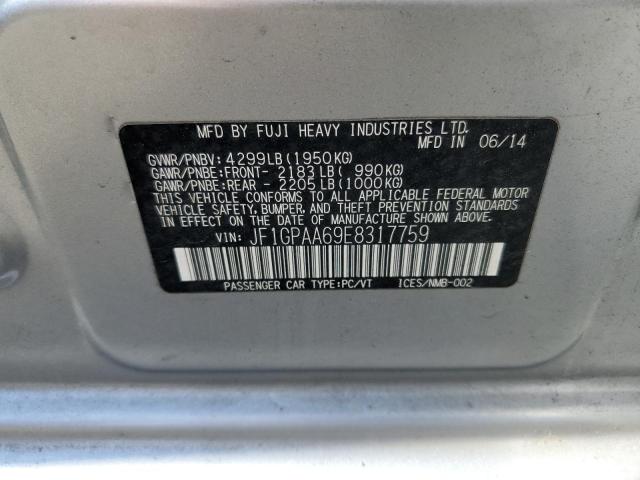 Photo 10 from auction – 2014 SUBARU IMPREZA with VIN JF1GPAA69E8317759